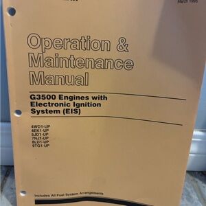 Caterpillar Yellow Operation & Maintenance Manual
